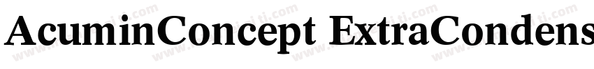 AcuminConcept ExtraCondensedSemibol字体转换